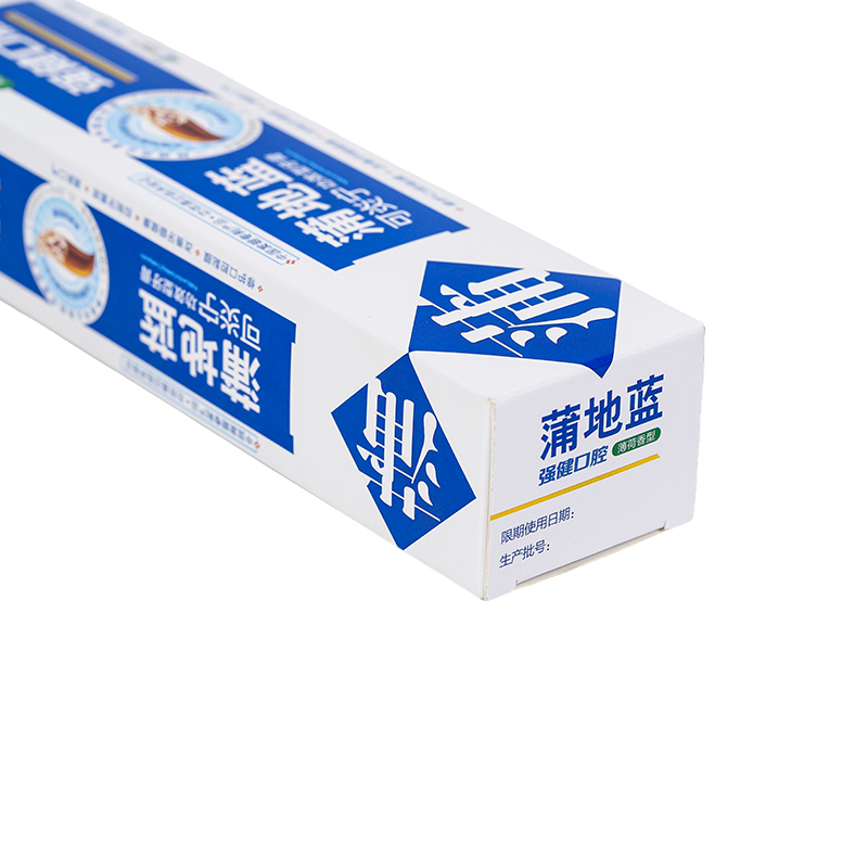 Card alb de 350g imprimare UV Necesități zilnice Ambalaje de hârtie, Cutie de ambalare a pastelor de dinți